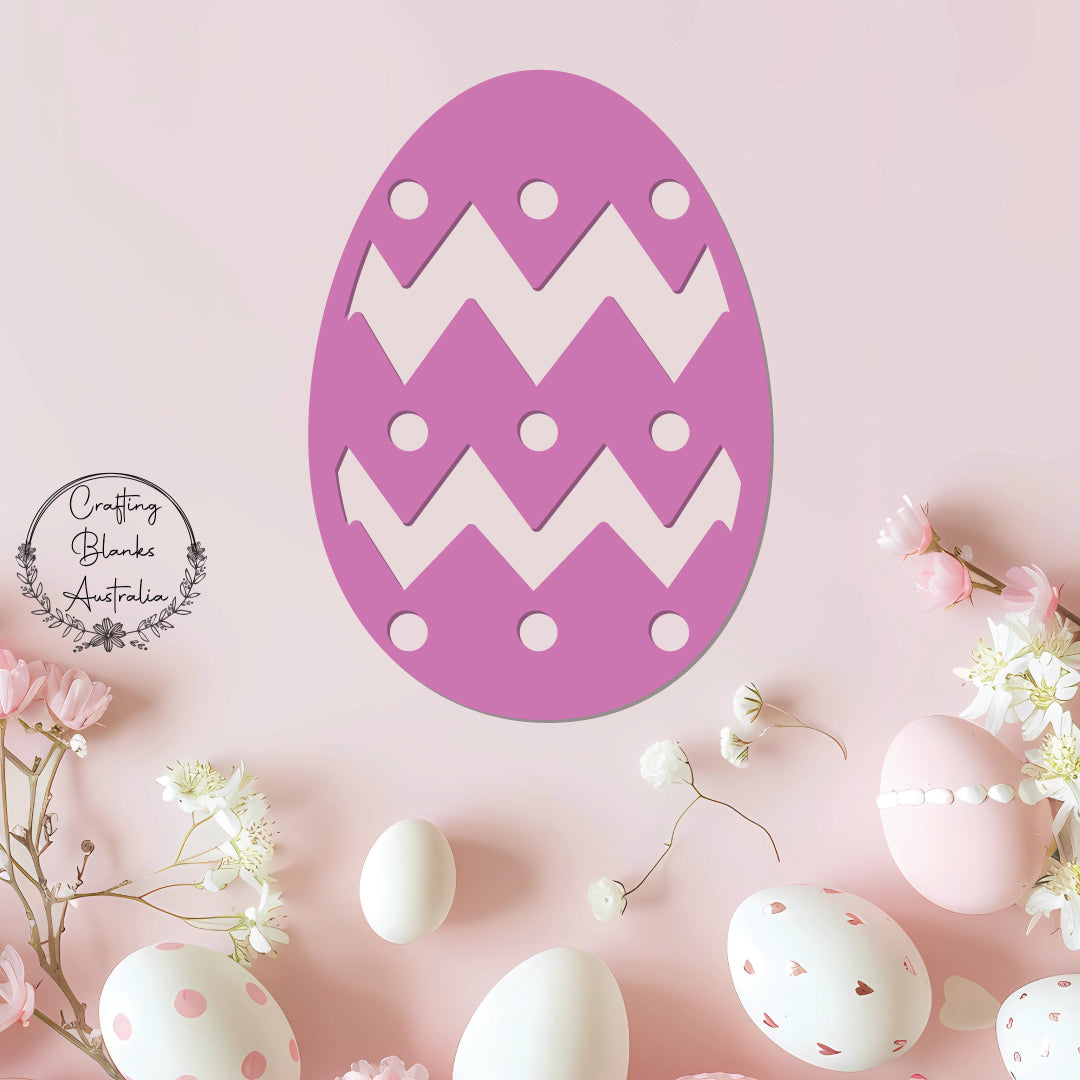 Patterned Easter Egg • Blank Shape • 100mm