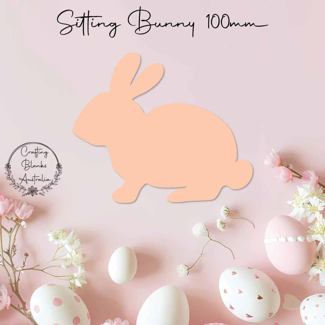 Sitting Bunny • Blank Shape • 100mm