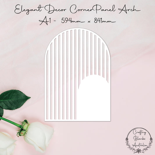 Arch Elegant • Corner Panel • Blank Decor Shape • A1