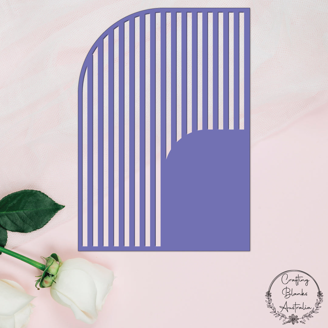 Sail Arch Elegant • Corner Panel • Blank Decor Shape • A4