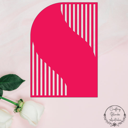 Sail Arch Elegant • Wavy Panel • Blank Decor Shape • A5