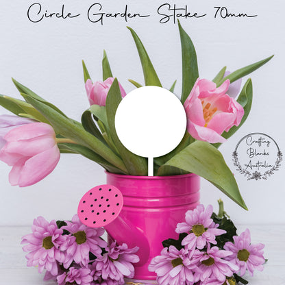 Circle • Garden Stake • Cake Topper • 70mm