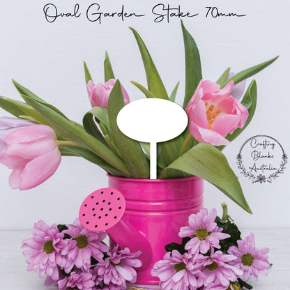 Oval • Garden Stake • Cake Topper • 70mm