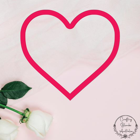 Heart • Outline Shape • 100mm