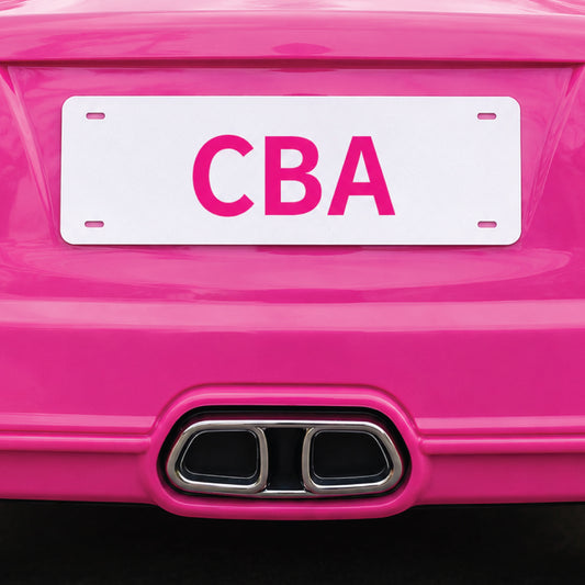 License Plate • Blank Shape • Large Slimline