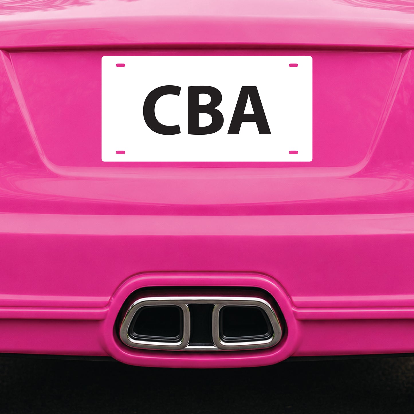 License Plate • Blank Shape • Large