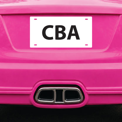 License Plate • Blank Shape • Large