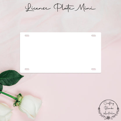 License Plate • Blank Shape • Mini