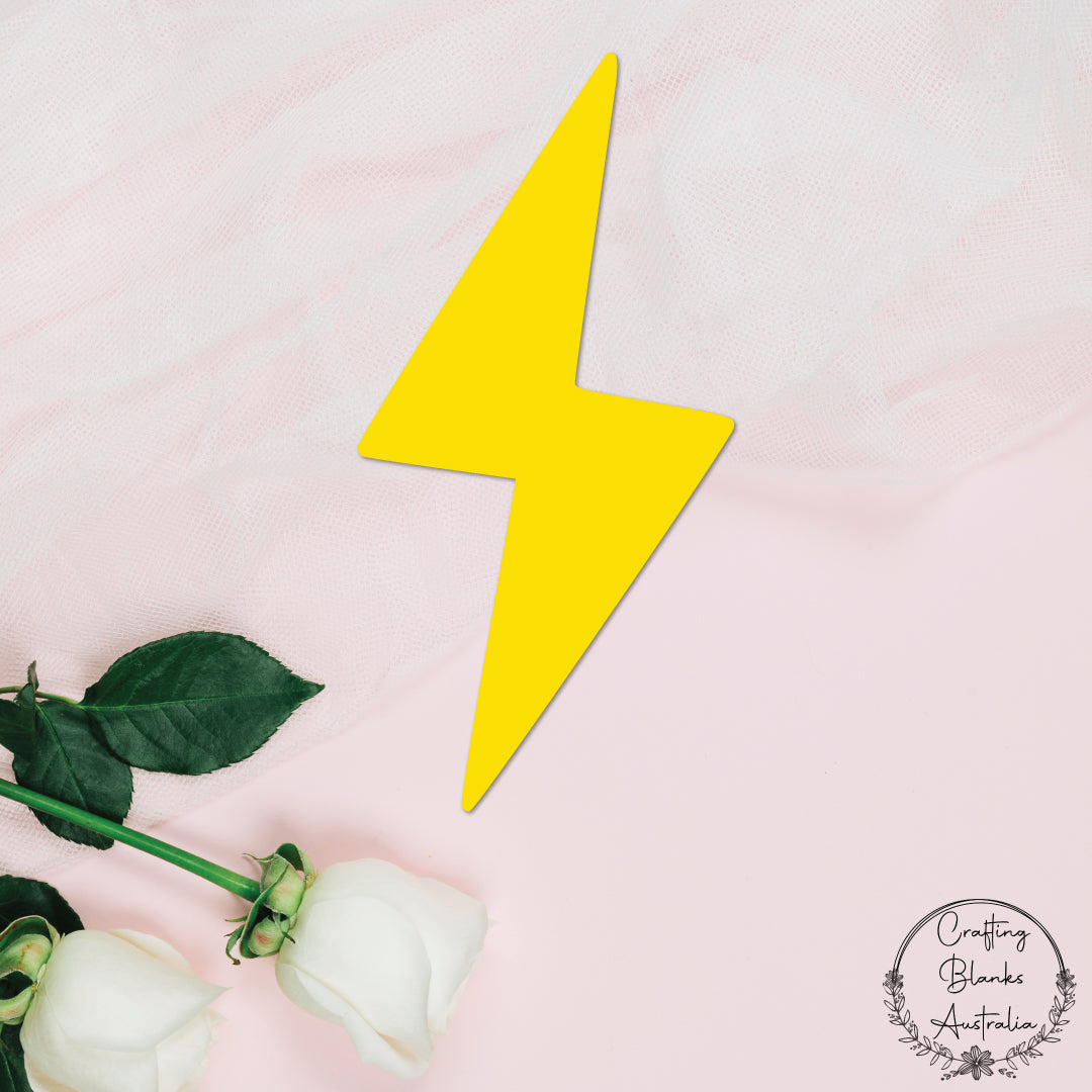Lightning Bolt • Blank Shape • 100mm