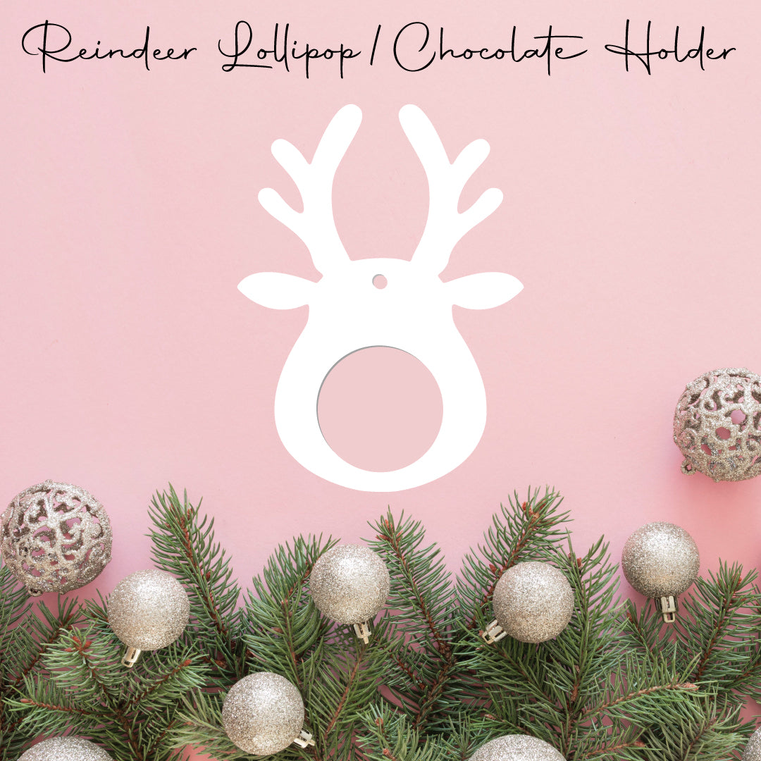 Reindeer • Lollipop/Chocolate • Blank Holder