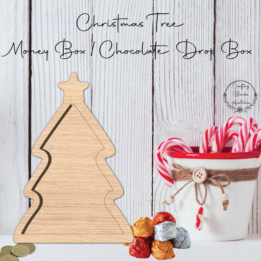 Christmas Tree • Money Box • Chocolate Drop Box