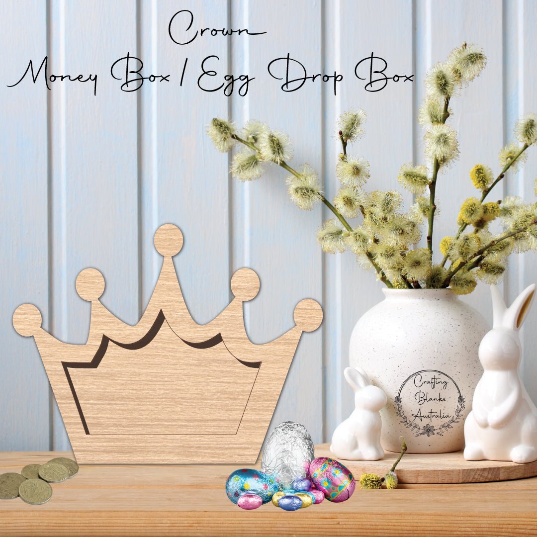 Crown • Money Box • Egg Drop Box