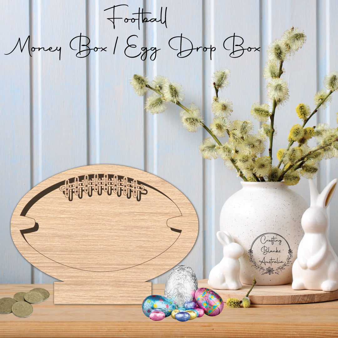 Football  • Money Box • Egg Drop Box