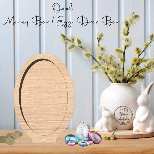 Oval • Money Box • Egg Drop Box