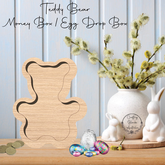 Teddy Bear • Money Box • Egg Drop Box