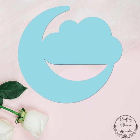 Moon & Cloud • Blank Shape • 100mm