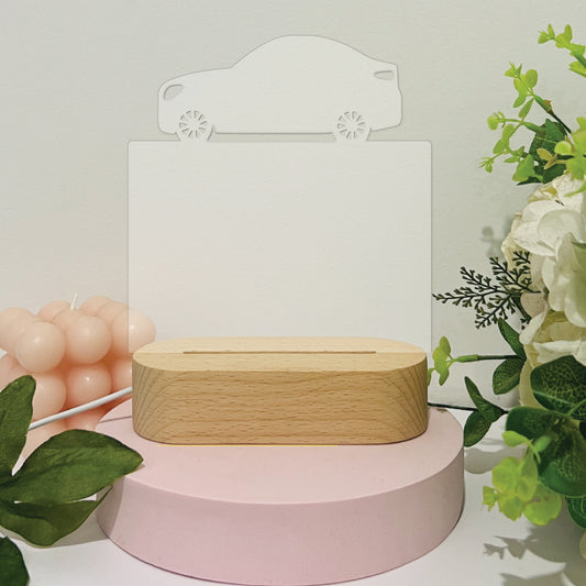 Rectangle with Car • Blank Shape • Night Light