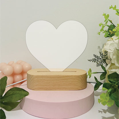 Heart • Blank Shape • Night Light