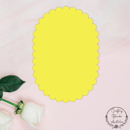 Scallop Oval • Blank Shape • A0 PICKUP ONLY