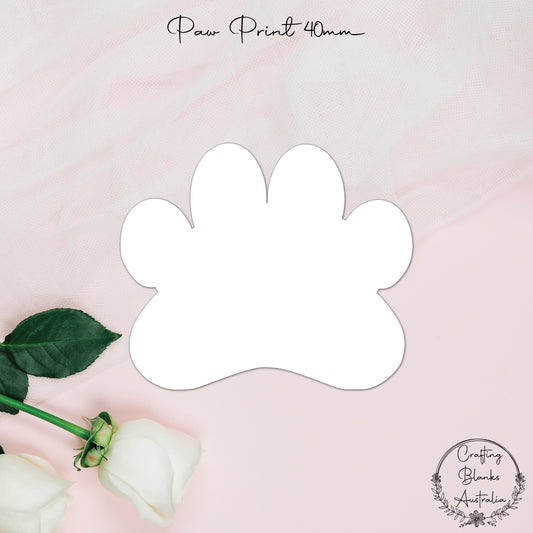 Paw Print • Blank Shape • 40mm