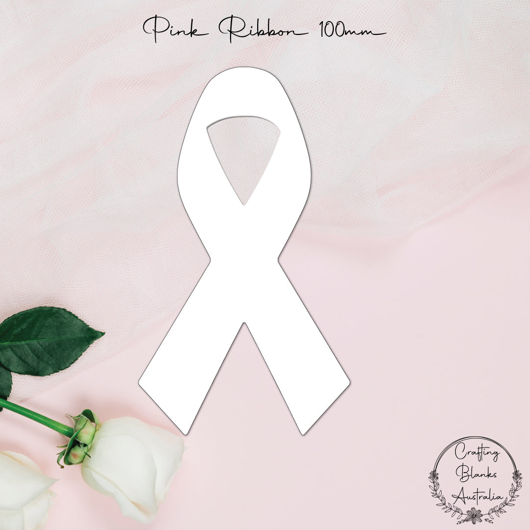 Pink Ribbon • Blank Shape • 100mm