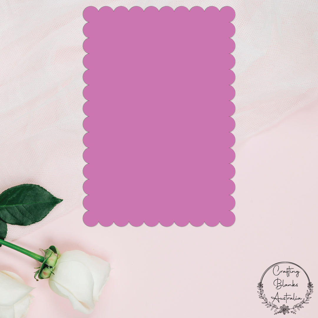 Scallop Rectangle • Blank Shape • A1