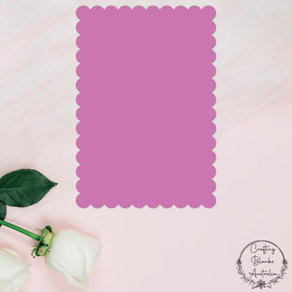 Scallop Rectangle • Blank Shape • A1