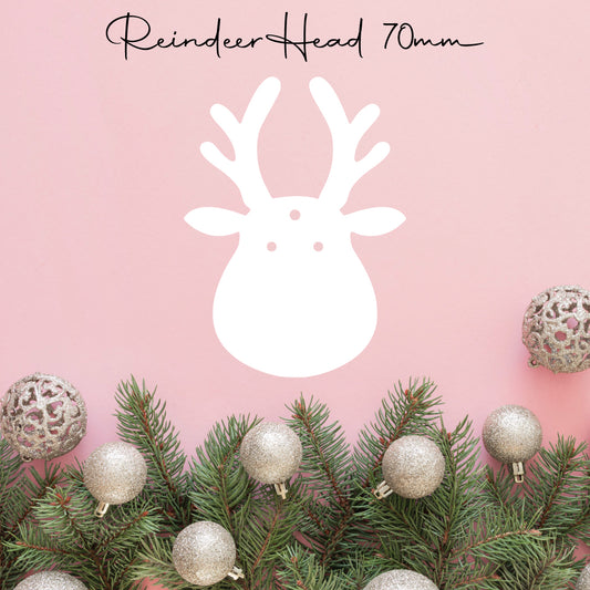 Reindeer Head • Blank Shape • 70mm