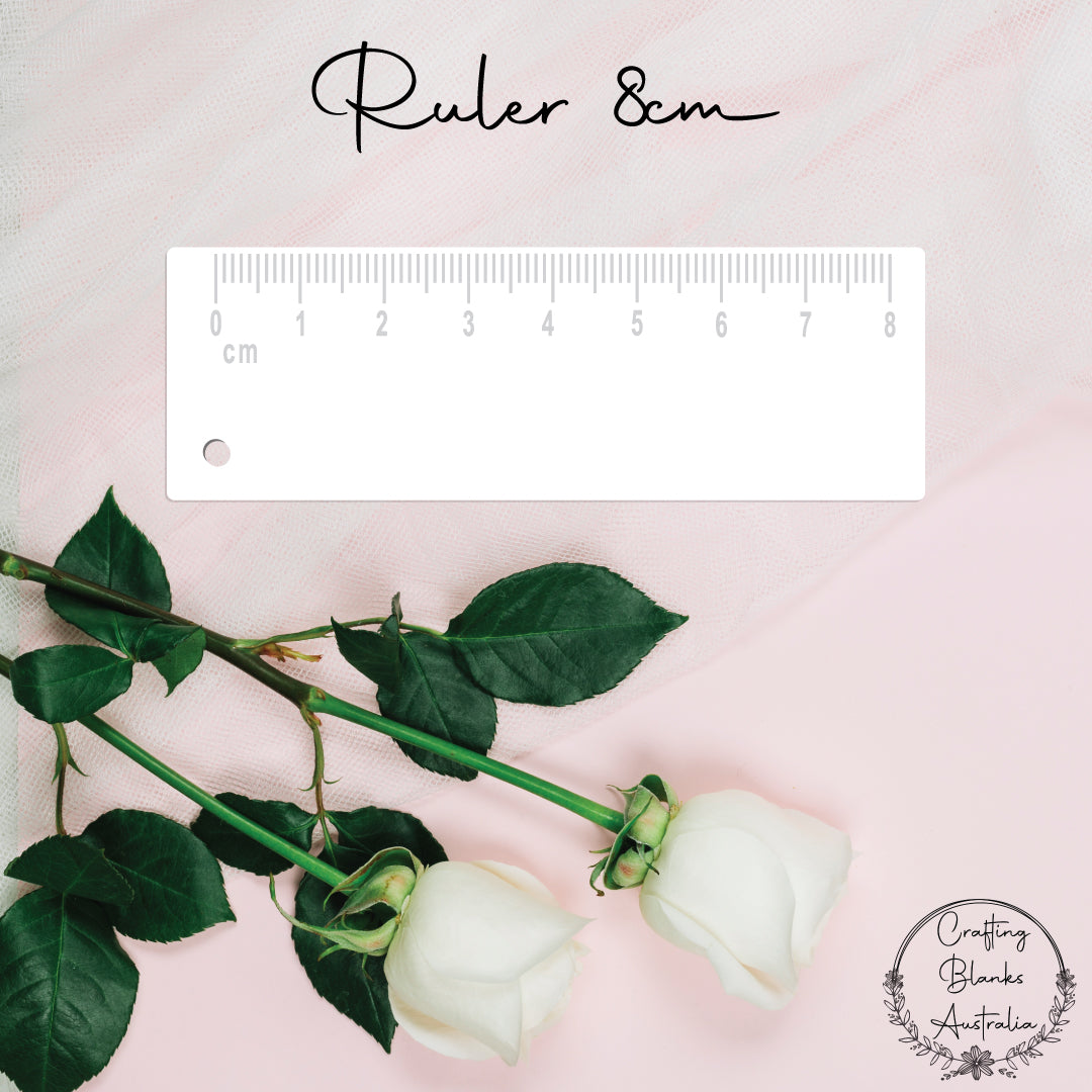 Ruler • Blank Shape • 8cm