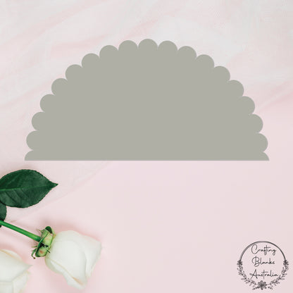 Scallop Half Circle • Blank Shape • 400mm