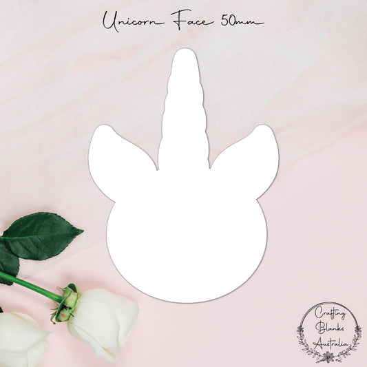 Unicorn Face • Blank Shape • 50mm