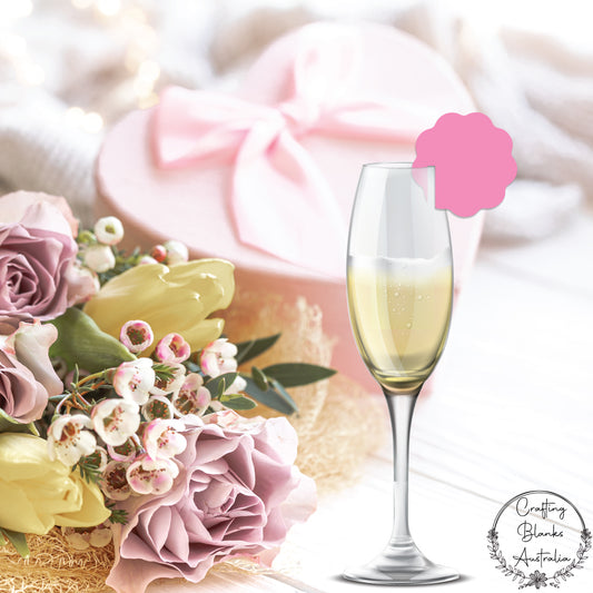 Wavy Circle • Wine Charm • Place Card