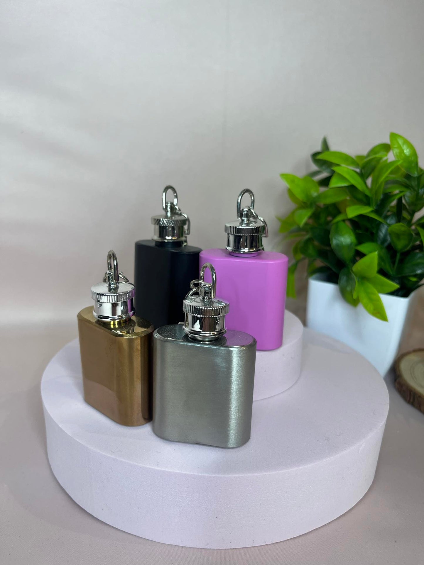 1oz Hip Flask Key Ring