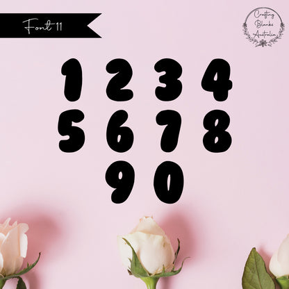 Single Numbers • Blank Shape • 70mm