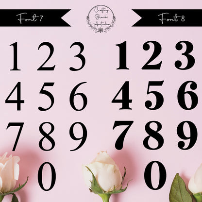 Single Numbers • Blank Shape • 70mm