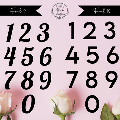 Single Numbers • Blank Shape • 70mm