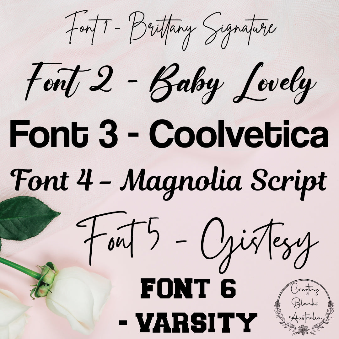 Wording Single Layer • Custom • 150mm