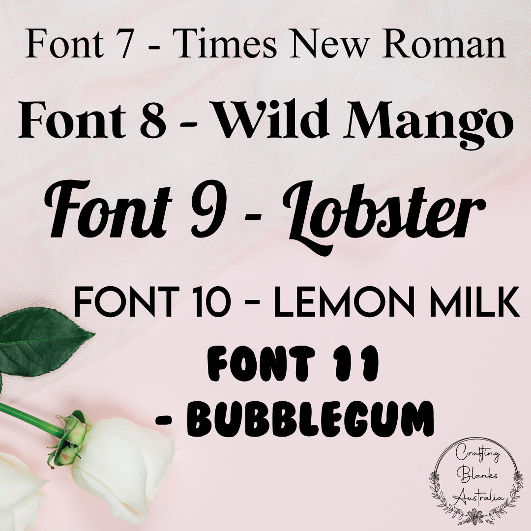 Wording Single Layer • Custom • 150mm