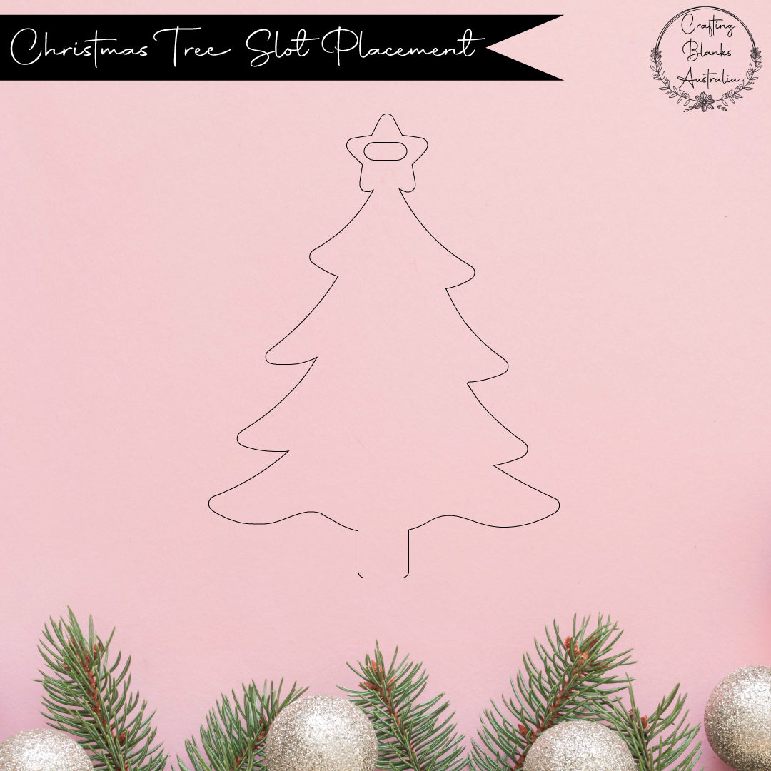 Christmas Tree • Blank Shape • 70mm