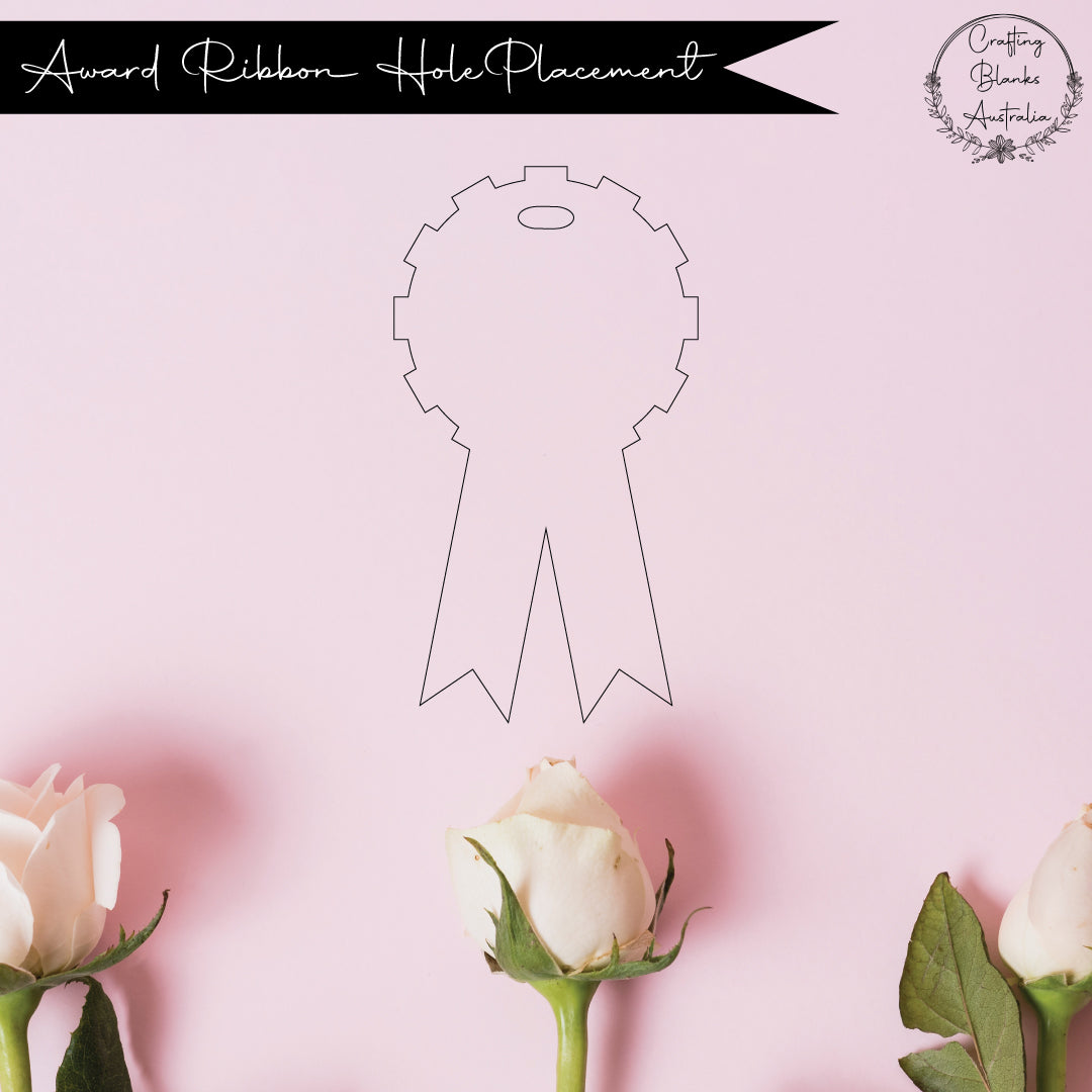 Award Ribbon • Blank Shape • 100mm