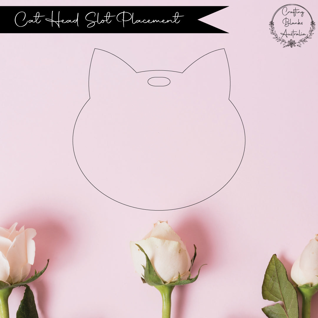 Cat Head • Blank Shape • 100mm