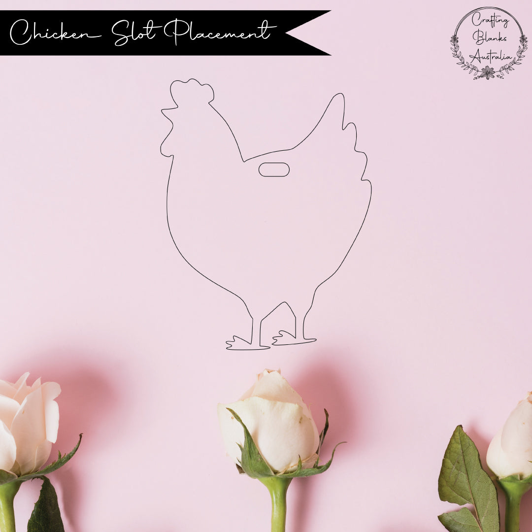 100mm Chicken Shape – Crafting Blanks Australia