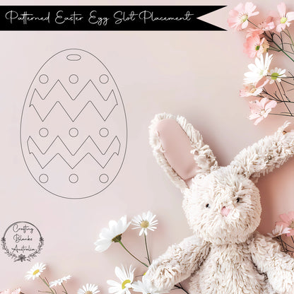 Patterned Easter Egg • Blank Shape • 100mm
