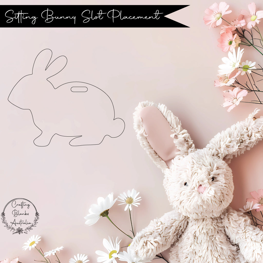 Sitting Bunny • Blank Shape • 100mm