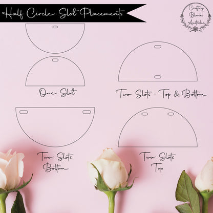 Half Circle • Blank Shape • 60mm
