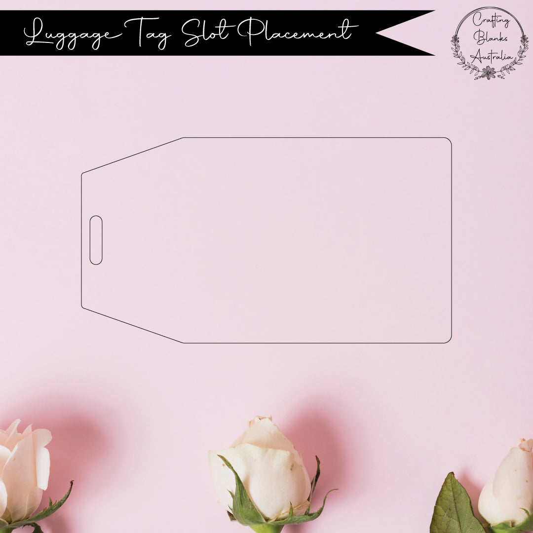 Luggage • Blank Tag • Placecard • 50mm x 90mm