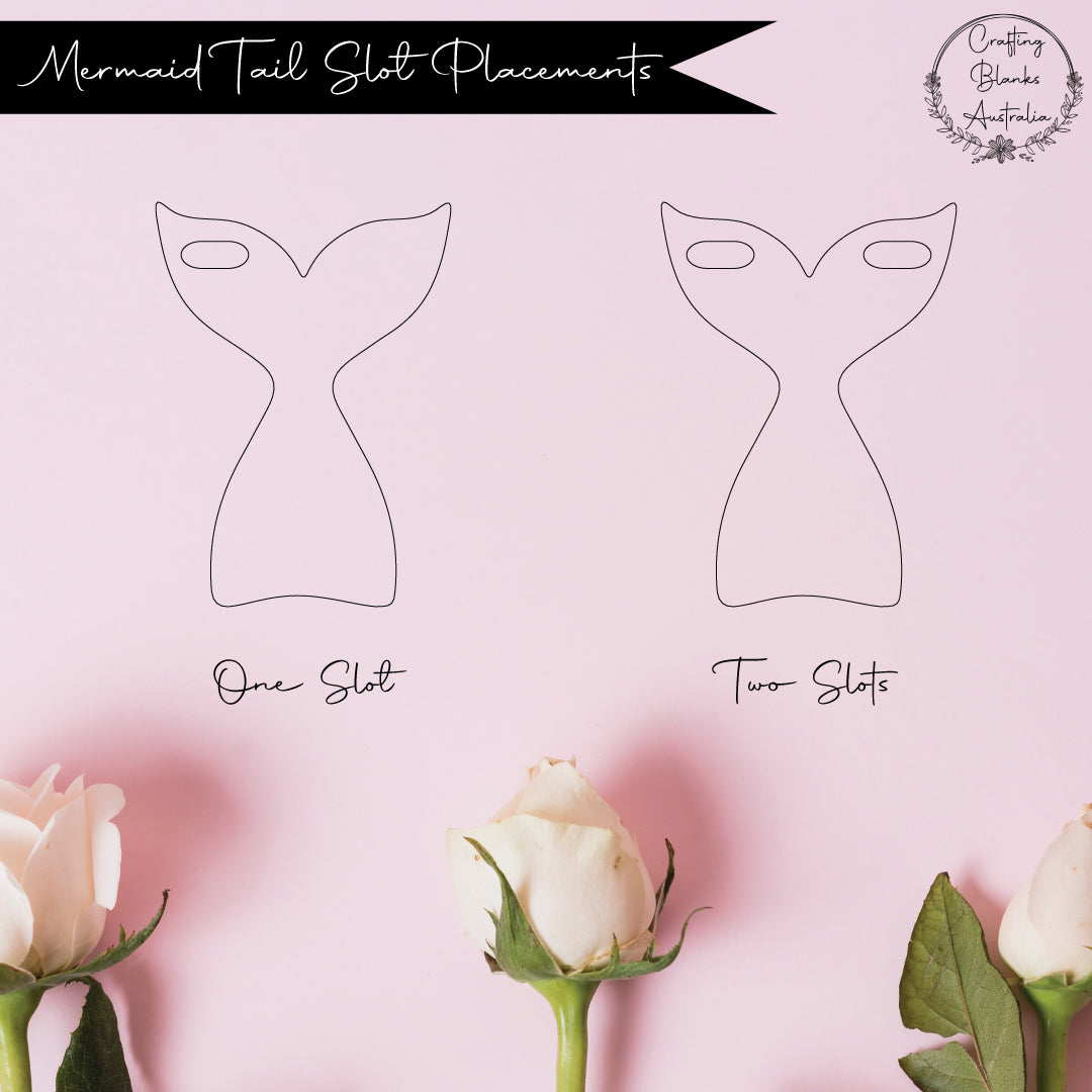 Mermaid Tail • Blank Shape • 70mm