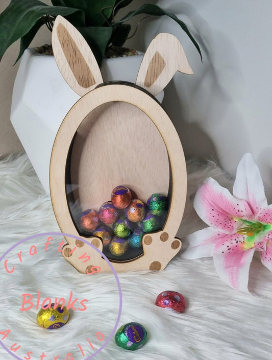 Bunny shape Chocolate egg drop/Money box
