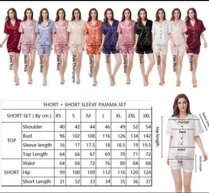Short Satin Pjs