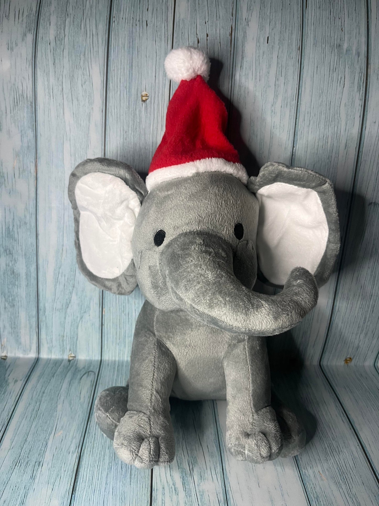 Plush Elephant Christmas Hat